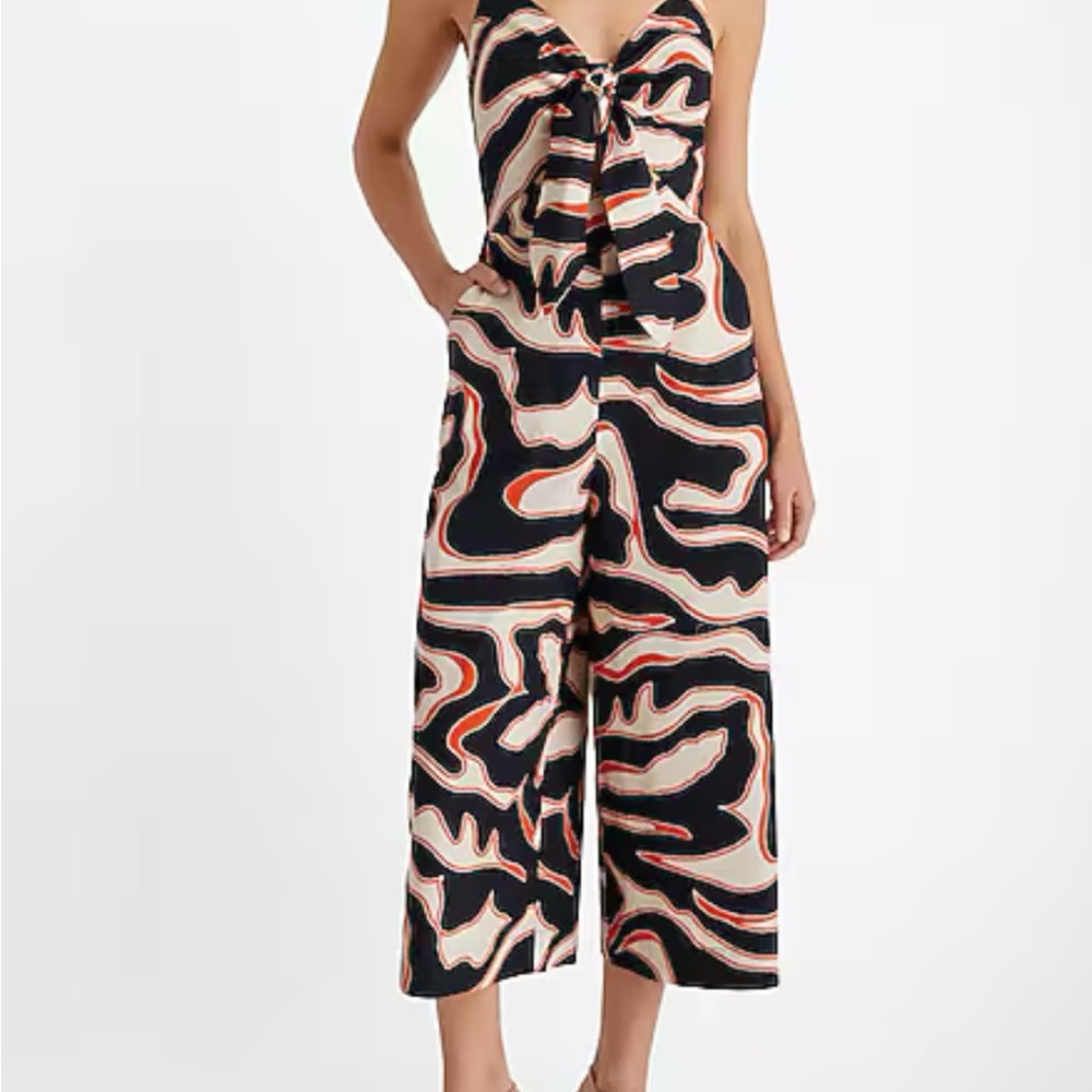 Express Women’s Printed Cutout Jumpsuit – Size XL